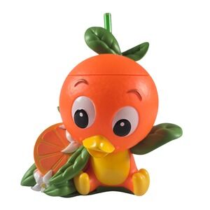 Disney Parks Orange Bird Sipper Cup Straw EPCOT 2019 Flower Garden Festival